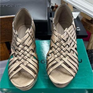 Chocolate Blu Gladiator sandals, size 8.5, only worn once!